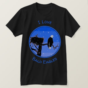 Camiseta Águila calva en invierno - Arte de vida salvaje or