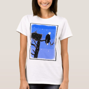 Camiseta Águila calva en invierno - Arte de vida salvaje or