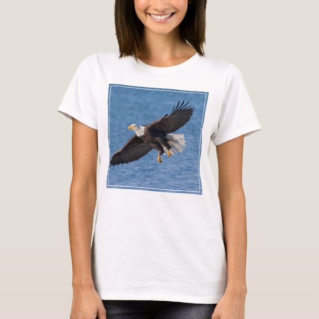 Camiseta Águila calva en vuelo (Anverso)