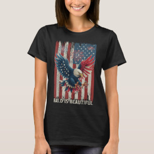 Camiseta Águila calva es hermosa bandera de EE. UU. Patriót