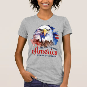 Camiseta Águila calva-Estados Unidos-Tierra del Hogar Libre