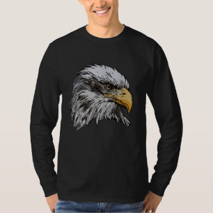 Camiseta Águila Calva Gráfica Animal Símbolo Nacional Ameri