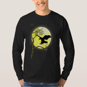 Camiseta Águila calva Luz de la luna llena Naturaleza Pájar