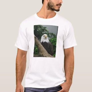 Camiseta águila calva magestic que descansa en árbol