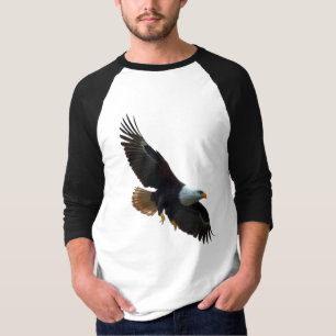 Camiseta Águila Calva Majestuosa en Vuelo - Fauna Patriótic