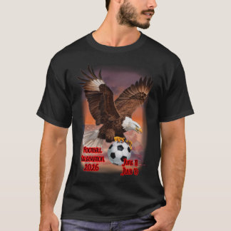 Camiseta Águila calva nacional llevando la pelota de fútbol