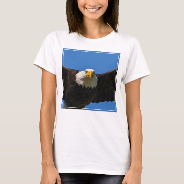 Camiseta Águila calva pasa volando cerca (Anverso)