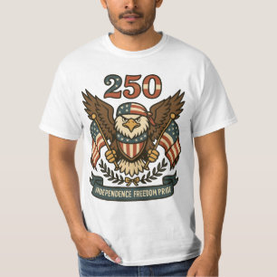Camiseta Águila calva patriótica América 250