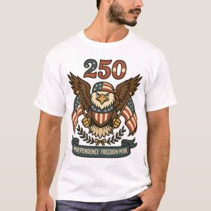 Camiseta Águila calva patriótica América 250