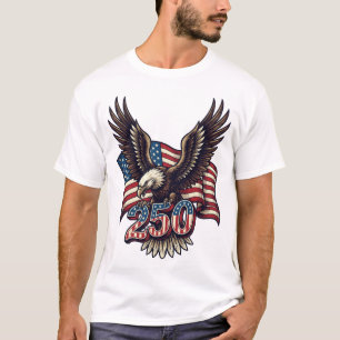 Camiseta Águila calva patriótica americana 4 de julio