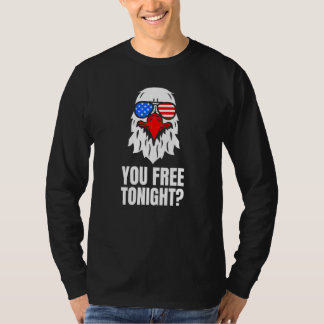 Camiseta Águila Calva Patriótica Americana Libre Esta Noche