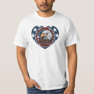 Camiseta Águila calva patriótica de EE. UU.