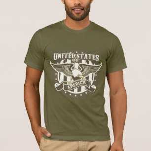 Camiseta Águila calva patriótica de los Estados Unidos de A