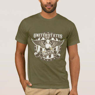 Camiseta Águila calva patriótica de los Estados Unidos de A