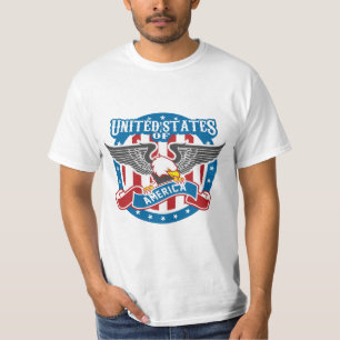 Camiseta Águila calva patriótica de los Estados Unidos de A