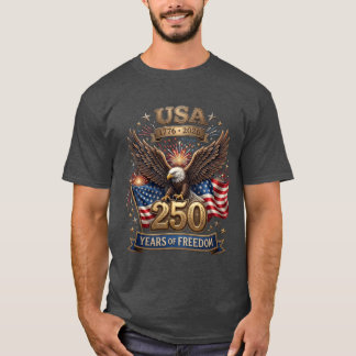 Camiseta Águila calva patriótica del 250 aniversario de EE.