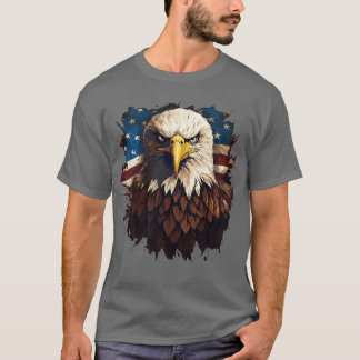 Camiseta Águila calva y Estados Unidos