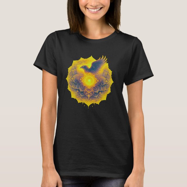 Camiseta Águila Celestial Mandala Energía Espiritual (Anverso)