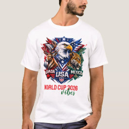 Camiseta Águila Ciervo Jaguar Copa Mundial de la Naturaleza