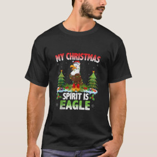 Camiseta Águila Con Sombrero De Papá Noel Mi Espíritu De Na