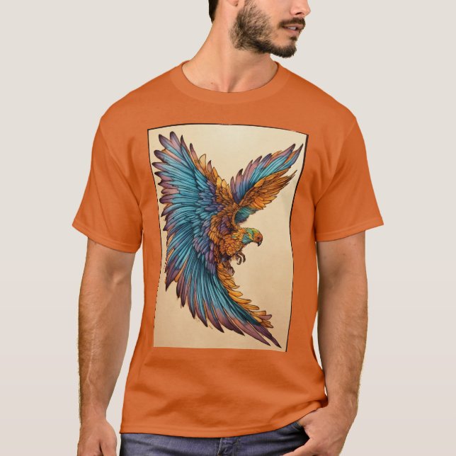 Camiseta águila con t-s de ala (Anverso)
