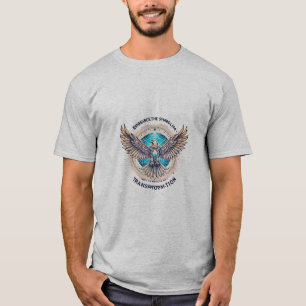 Camiseta Águila cristalina en llamas - Símbolo de transform