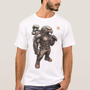Camiseta Águila Cyberpunk (Francotirador)