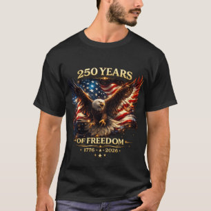 Camiseta Águila de 250 Años de Libertad Patriótica América
