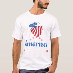 Camiseta Águila de América Camiseta Patriótica d