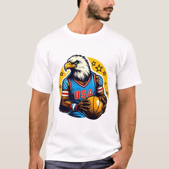 CAMISETA ÁGUILA DE BALA DE BALONCESTO DE LOS EE.UU. (Anverso)