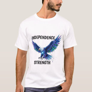 Camiseta Águila de cristal en vuelo – Independencia y fuerz