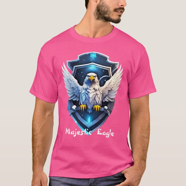 Camiseta Águila de cristal majestuosa (Anverso)