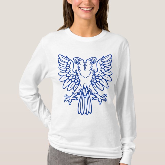 Camiseta Águila de dos cabezas - Azul marino (Anverso)