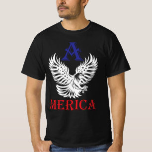 Camiseta Águila de Estados Unidos con bandera estadounidens
