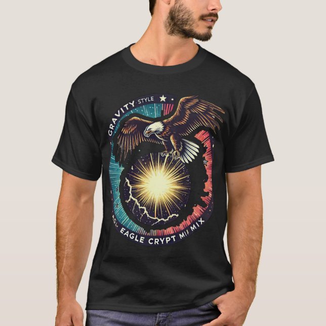 Camiseta Águila de gravedad: Sentinel de Supernova" (Anverso)