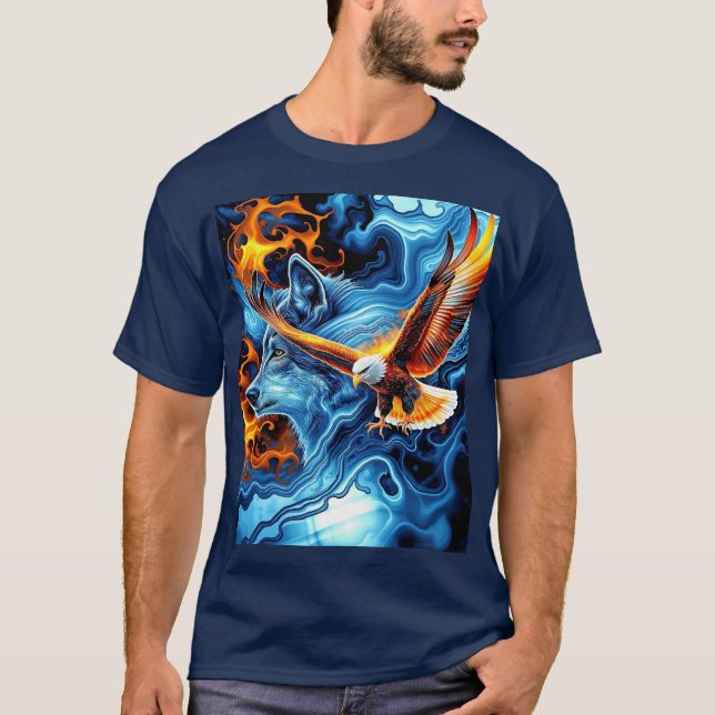 Camiseta Águila de hielo y fuego (Anverso)