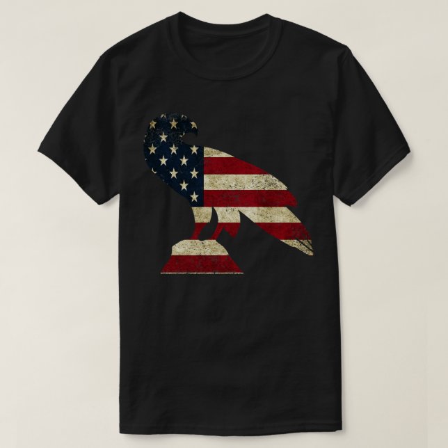 Camiseta Águila de la bandera estadounidense (Diseño del anverso)