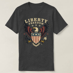 Camiseta Águila de la Libertad Americana Vintage