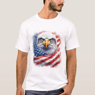 Camiseta Águila de la Libertad para Estadounidenses Orgullo