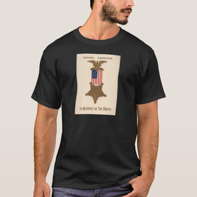 Camiseta Águila de la Medalla de Guerra Civil de la Unión d (Anverso)