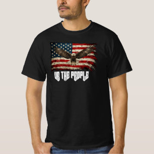 Camiseta Águila de Nosotros el Pueblo, Bandera Americana