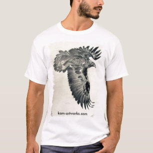 Camiseta águila de oro lg, desgastada, kam-artworks.com