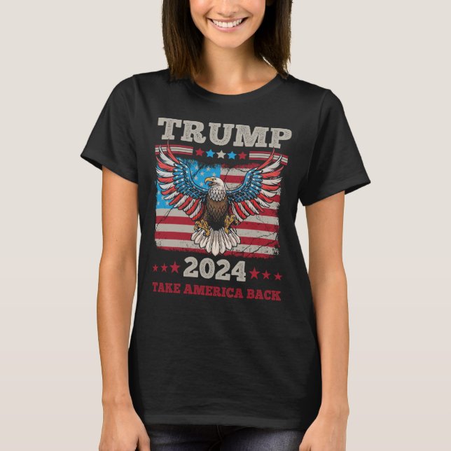 Camiseta Águila de Trump 2024 - Devolver a Estados Unidos a (Anverso)