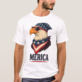 Camiseta Águila de vidrio solar de Estados Unidos - Gráfica