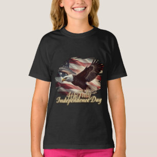 Camiseta Águila del 4 de Julio con bandera americana