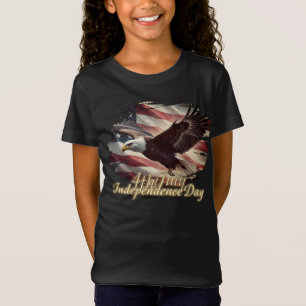 Camiseta Águila del 4 de julio con bandera americana