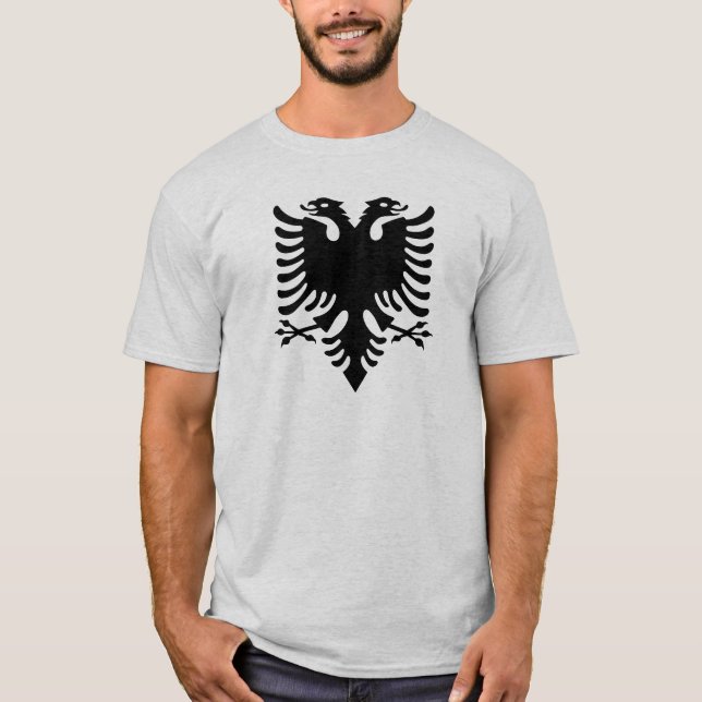 Camiseta Águila dirigida doble albanesa (Anverso)