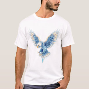 Camiseta Águila en alza - Ilustracion digital detallado