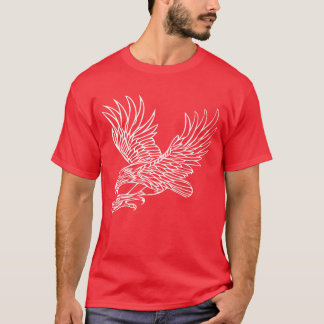 Camiseta Águila En El Vuelo Para Amantes De Los Aves Falcon