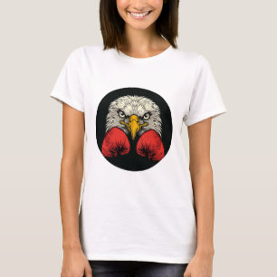 Camiseta Águila en guantes de boxeo para una declaración de